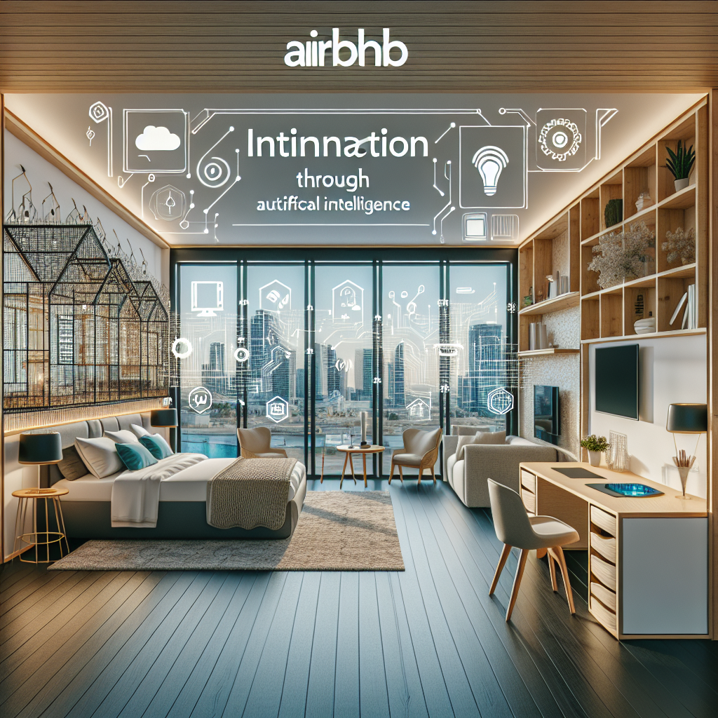 An Airbnb space optimized with AI design, featuring stylish and functional decor elements.