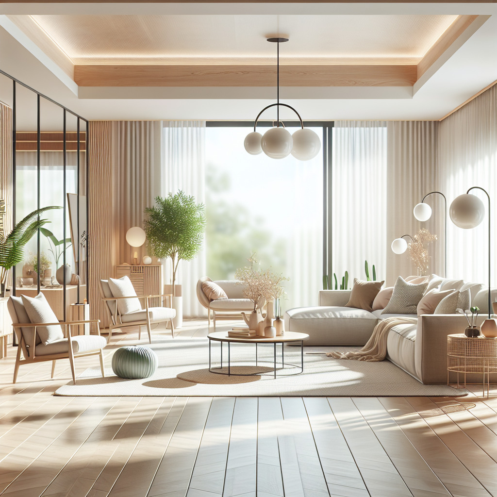 An inviting Airbnb space with optimized room flow and stylish decor, showcasing the benefits of using an AI floor-plan generator.